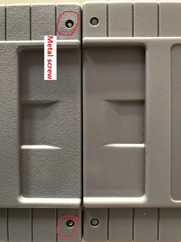 Obudowa zamienna do kartridża gier 16-bitowych, plastikowa obudowa na karty gier retro z śrubkami 3.8mm i regionalną naklejką na tylną etykietę. — zdjęcie produktu 3