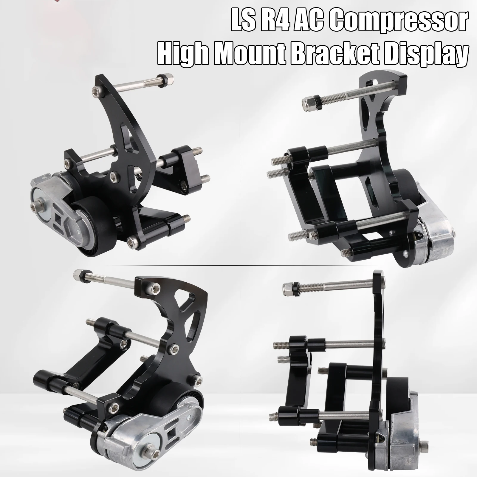 

High Mount AC Compressor Bracket Kit R4 LS Swap For Chevy GMC Truck SUV LS LS2 Engine