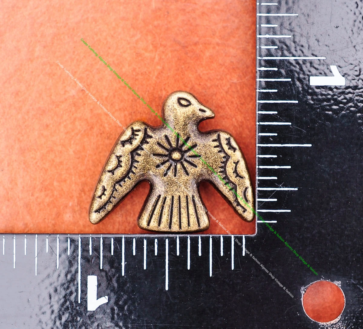 20 Stück 24*21mm Vintage Silber Original Ethno Südost Indische Kunst Sonne Donner Vögel Lederhandwerk Gürtel Schmuck Concho Screwback – Detail 17