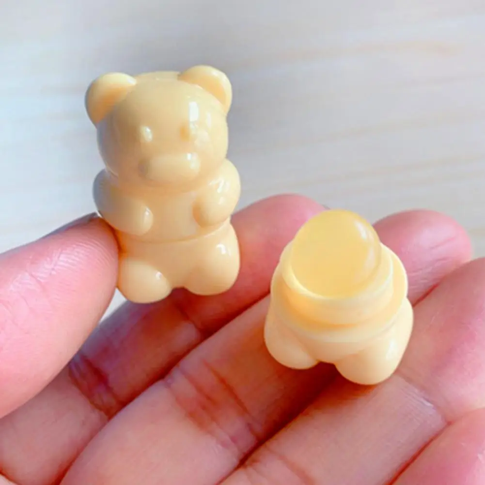 휴대용 만화 미니 실리콘 립 브러쉬 립밤 립글로스 컨실러 귀여운 곰 앵글 컨실러 브러쉬 메이크업 브러쉬 신제품