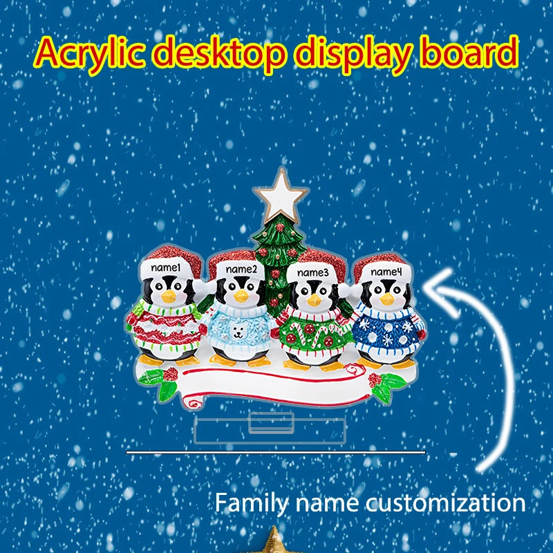 Customize 1-6 Christmas family names according to your preferences, Christmas parties, holiday gifts for recipients, and elders