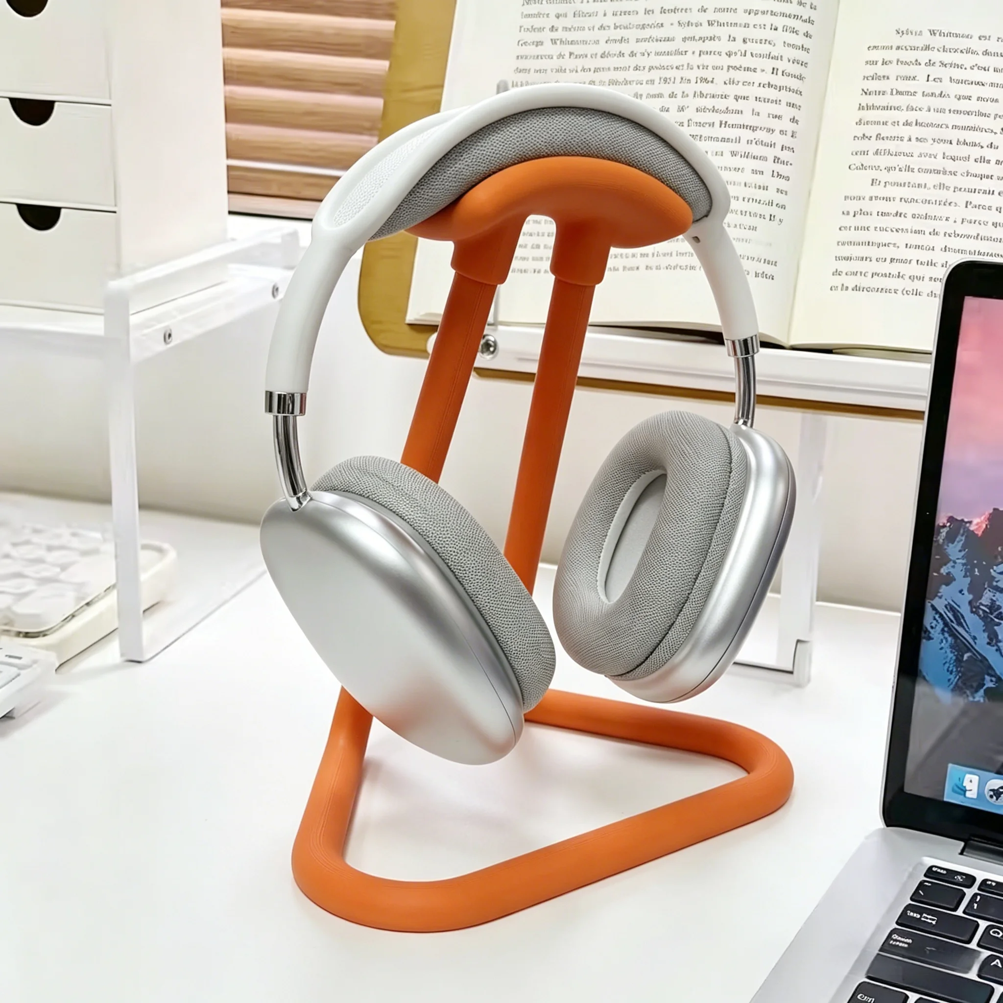 Durable Multifunctional Headphone Holding Rack Non-slip Stable Base Desktop Organizer for Daily Placement Display