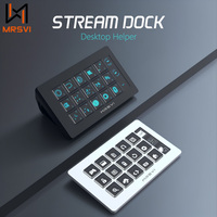 MRSVI 293S Stream Dock Mini Visual Keyboard 15 Keys LCD Button Live Content Creation Controller Custom Button For Win/MacOS