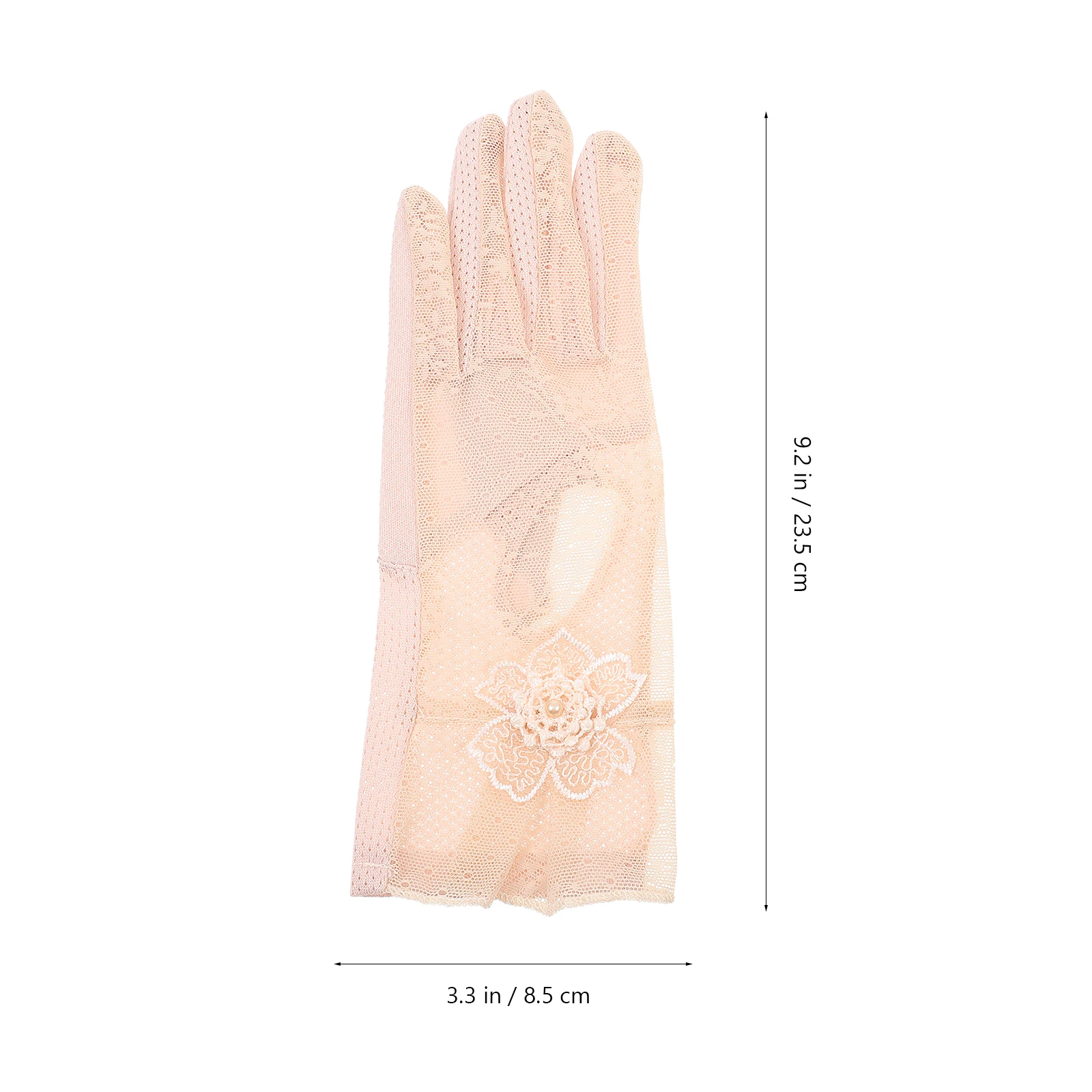 

Ice Silk Sun Protection Gloves for Women Lightweight UV Summer Grey Fingerless Touchscreen Driving Cycling Sheer Tea