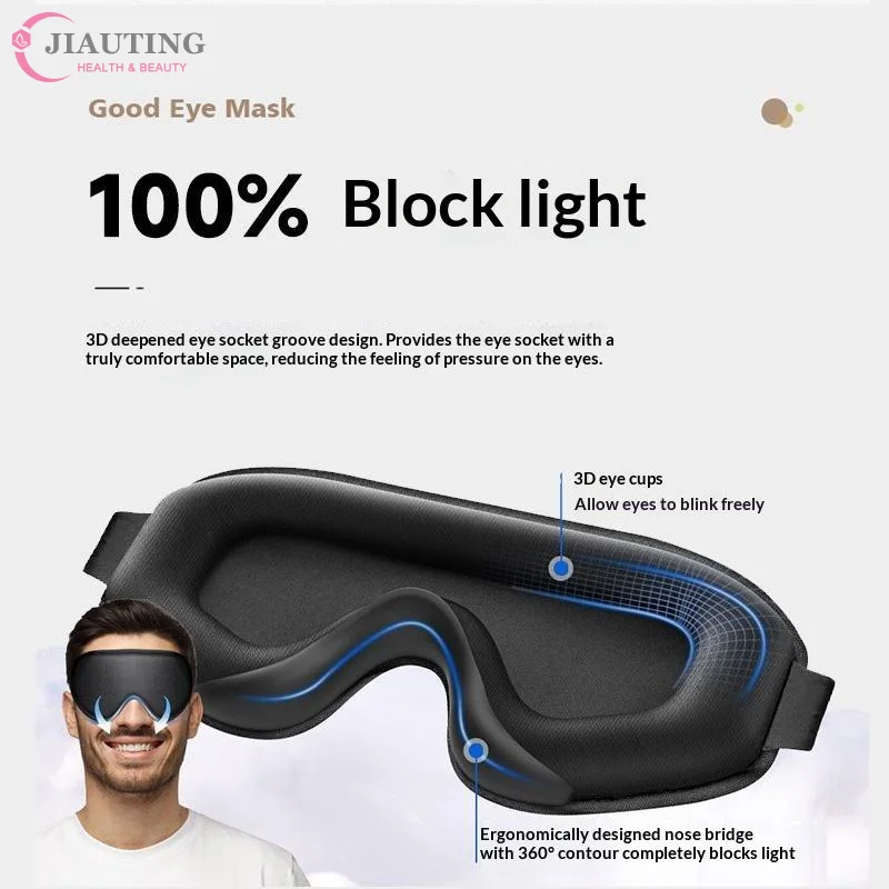 Eye Mask For Sleep Eye Sleeping Masks For Women And Men 3D Weighted Sleeping Eye Cover Blackout Blindfold Of Eyemask