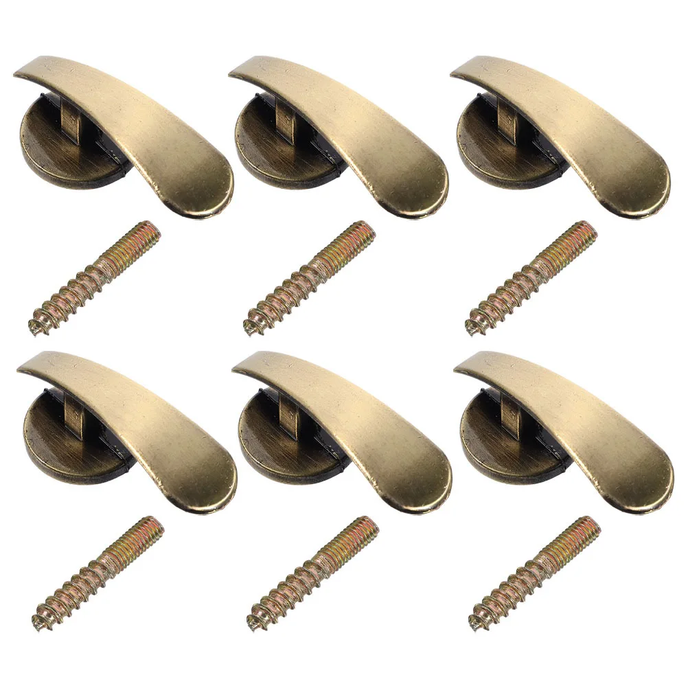 

6pcs Metal Curtain Tiebacks Wall Mounted Decorative Drapery Holdbacks For Heavy Curtains Bedroom Living Room Office Zinc Alloy