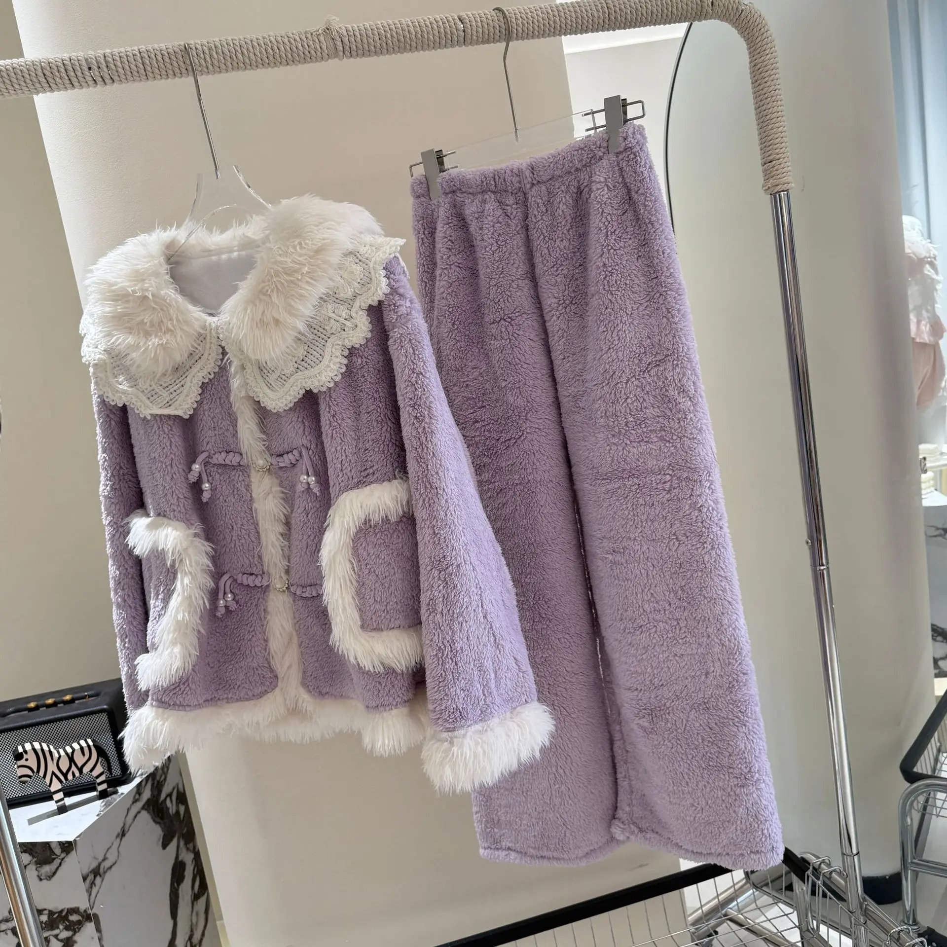 ensemble-pyjama-en-flanelle-pour-femmes-chemise-epaisse-et-chaude-pantalon-vetements-de-maison-automne-hiver-vetements-de-nuit-en-molleton-de-corail