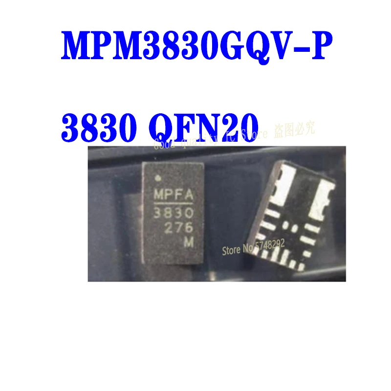 5PCS/LOT MPM3830GQV-P The new original MPM3830 package QFN20 chip MP3830 3830  100% new imported original