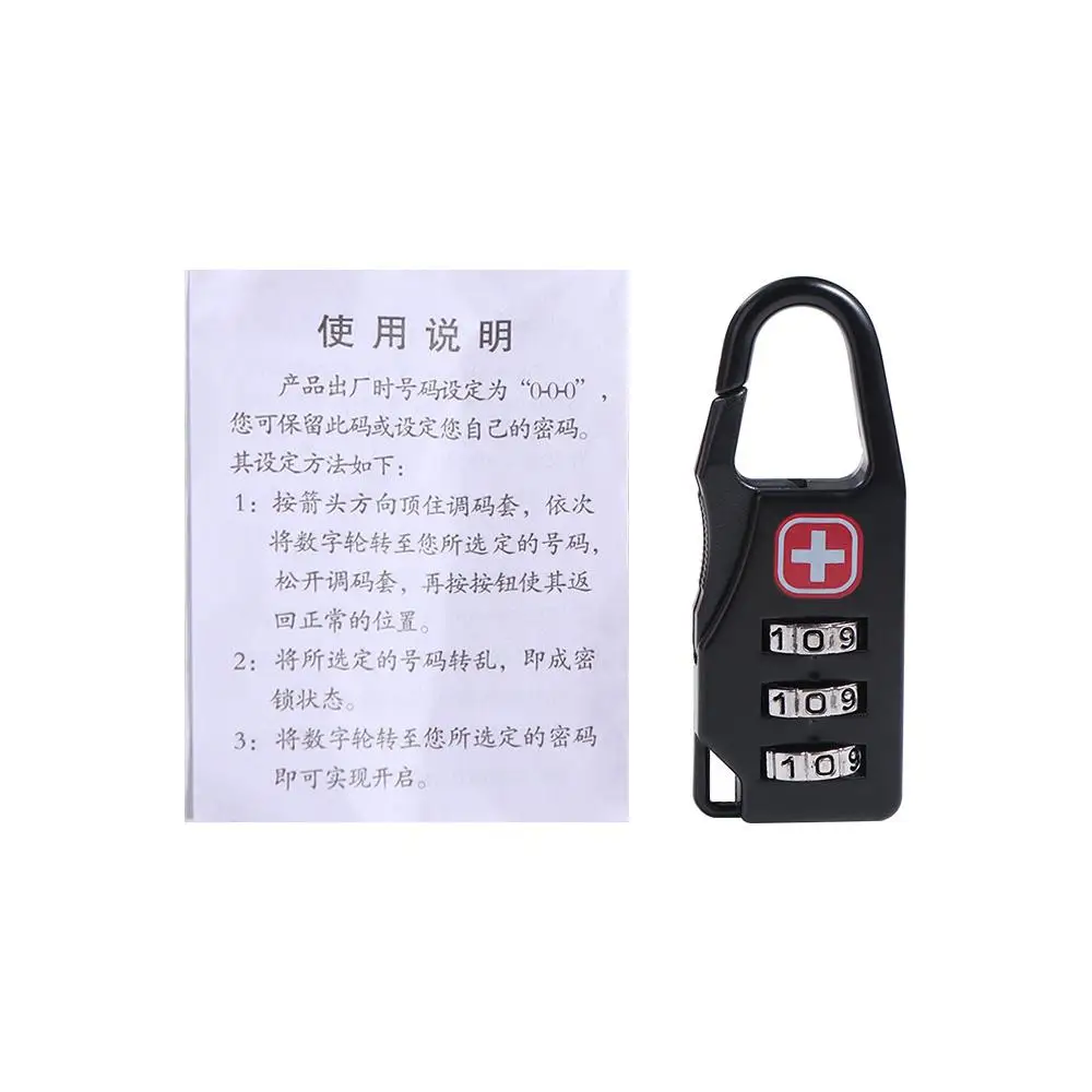 Suitcase Portable Alloy Lock Mini Lock Combination Code Luggage Lock Safe Anti-theft Drawer Cabinet Padlock Outdoor