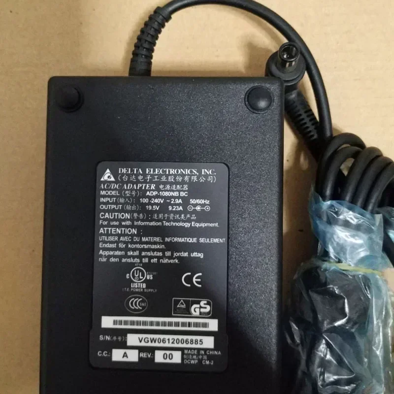 19.5v 9.23a 7.4*5.0mm with pin AC adapter for Acer Predator 15 17 laptop all-in-one power adapter