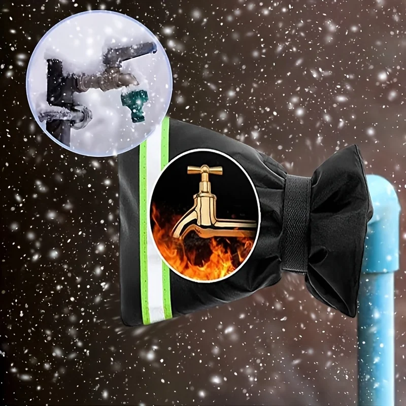 غطاء الصنبور الخارجي، وإكسسوارات الحمام، وغطاء الحفاظ على الحرارة، يستخدم للتجمد في الشتاء، ويمكن إعادة استخدامه.