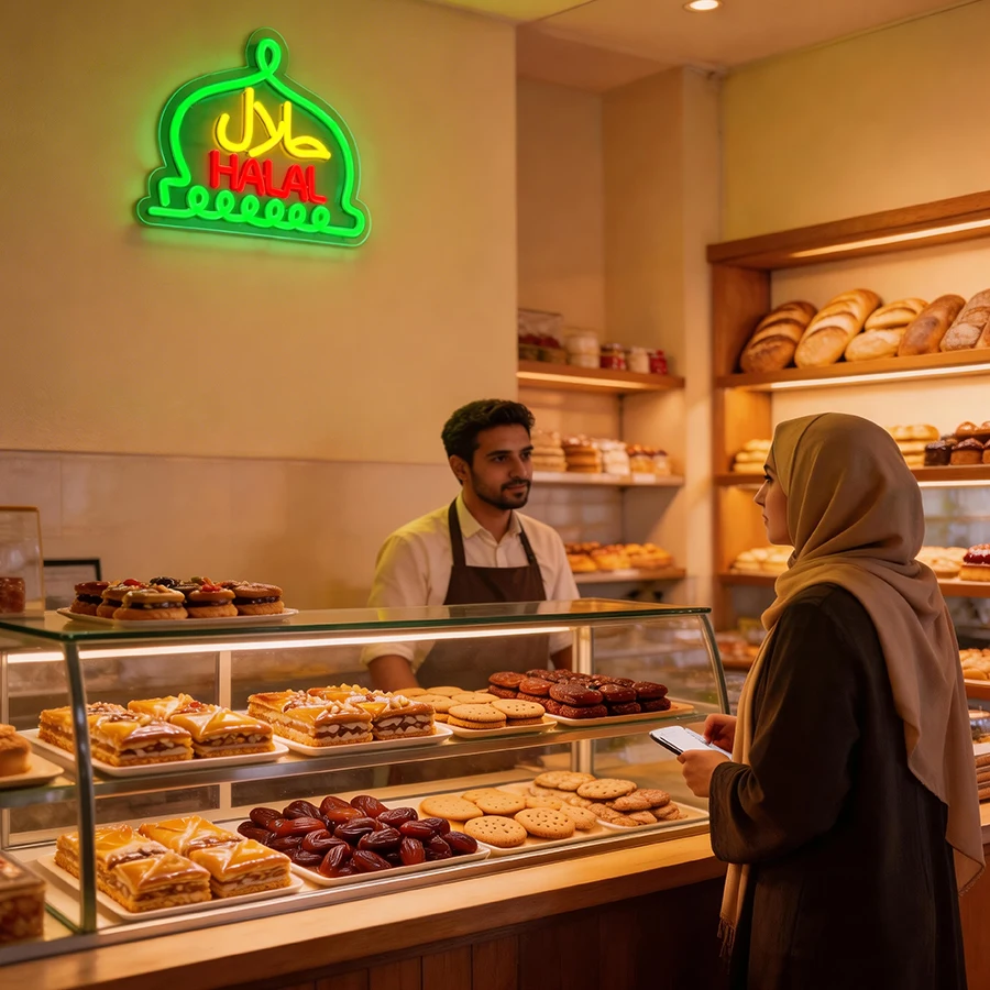 Halal Neon Signs Halal Food Ar - đánh giá và giá Photography Lighting For Food
