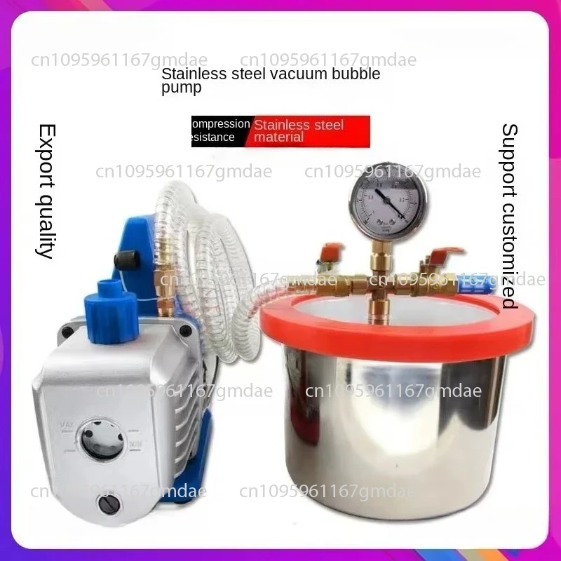 

Stainless steel vacuum barrel Empty tank epoxy resin defoaming barrel Single barrel diameter about 20CM* height 13CM 3 L