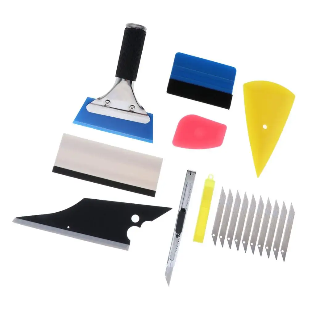 8in1 Car Film Vinyl Squeegee Scraper Installation Tuck Wrap Application Kits