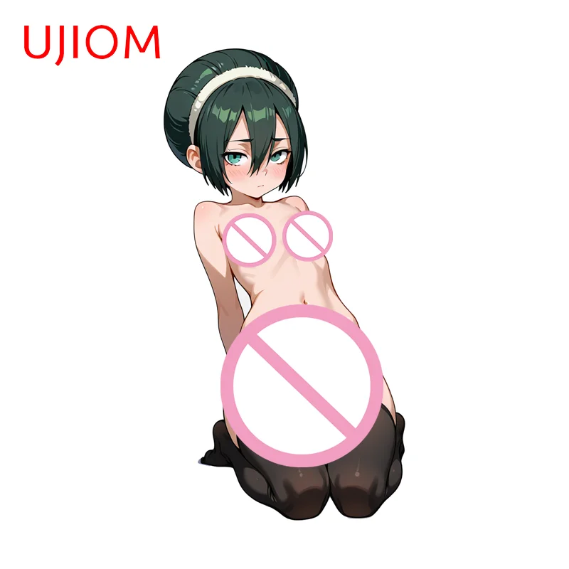 UJIOM Toph ساحر عارية Waifu الجدار ملصق رائعة الركوع يجلس مقاوم للماء ملصق حائط من الفينيل مناسبة لخزانة Vestibulec #3