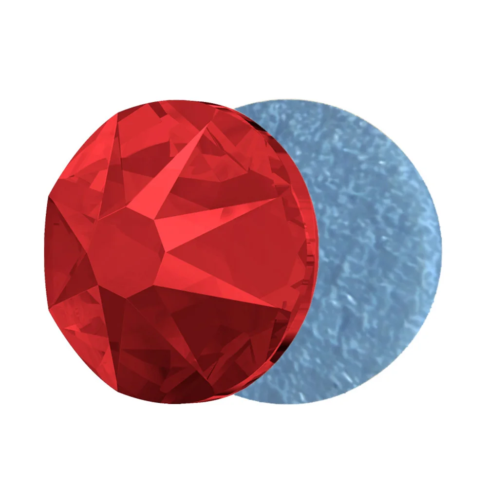 Xirius 16 Facets Siam Strass Rhinestones SS16 SS20 Hot Fix 8 Big 8 Small Iron on for Garment Dress Sparkling Fashion