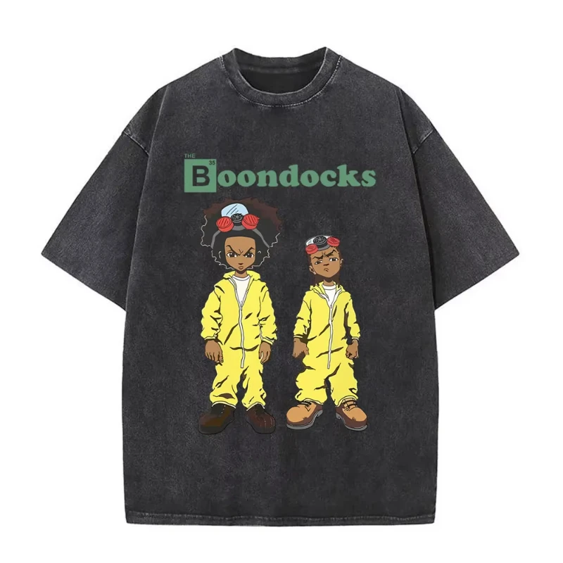 2026 Washed Vintage Breaking Bad Los Pollos Hermanos Graphic T-shirt Chicken Brothers T-shirt Better Call Saul Men Retro T Shirt