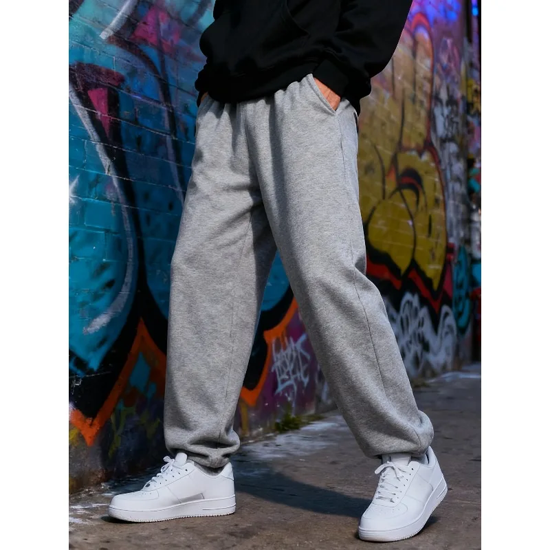 American Men's Heavyweight Straight Tube Jogging Loose Fitness Exercise Autumn and Winter Hot Selling Couple Casual Sports Pants