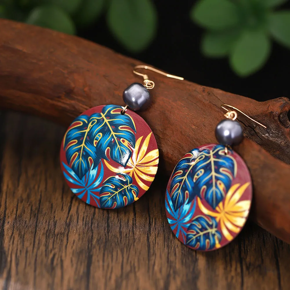 Fashion Geometric Acrylic Drop Earrings for Women Accessories Trendy Gold Color Statement Earring Daily Party Prom Jewelry Gift