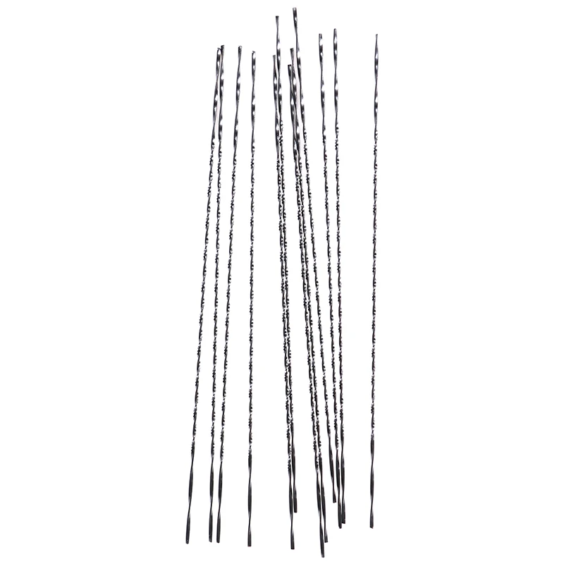 Lame de Scie à Fil Diamanté, Coupe-Bijoux, Métal, Bois, Scie Jigsaw, Outil de Bricolage, Coupe Incurvée, Dessin, 12 Pièces/Lot