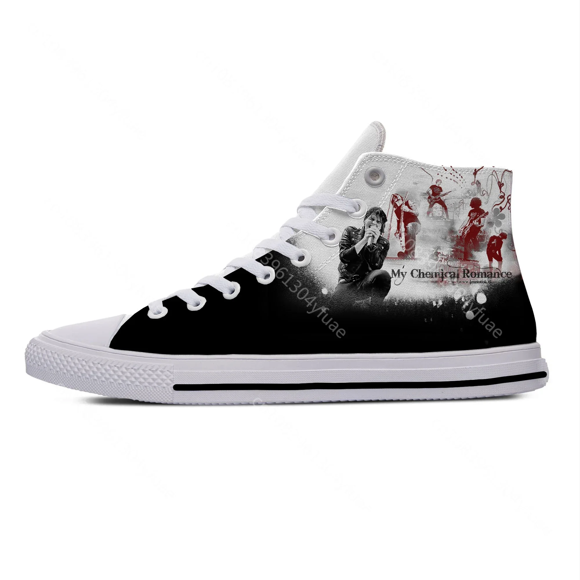 Hot Summer My Chemical Romance MCR Rock Band Funny Casual Shoes High Top Lightweight Men Women Sneakers Breathable Board Shoes view 4