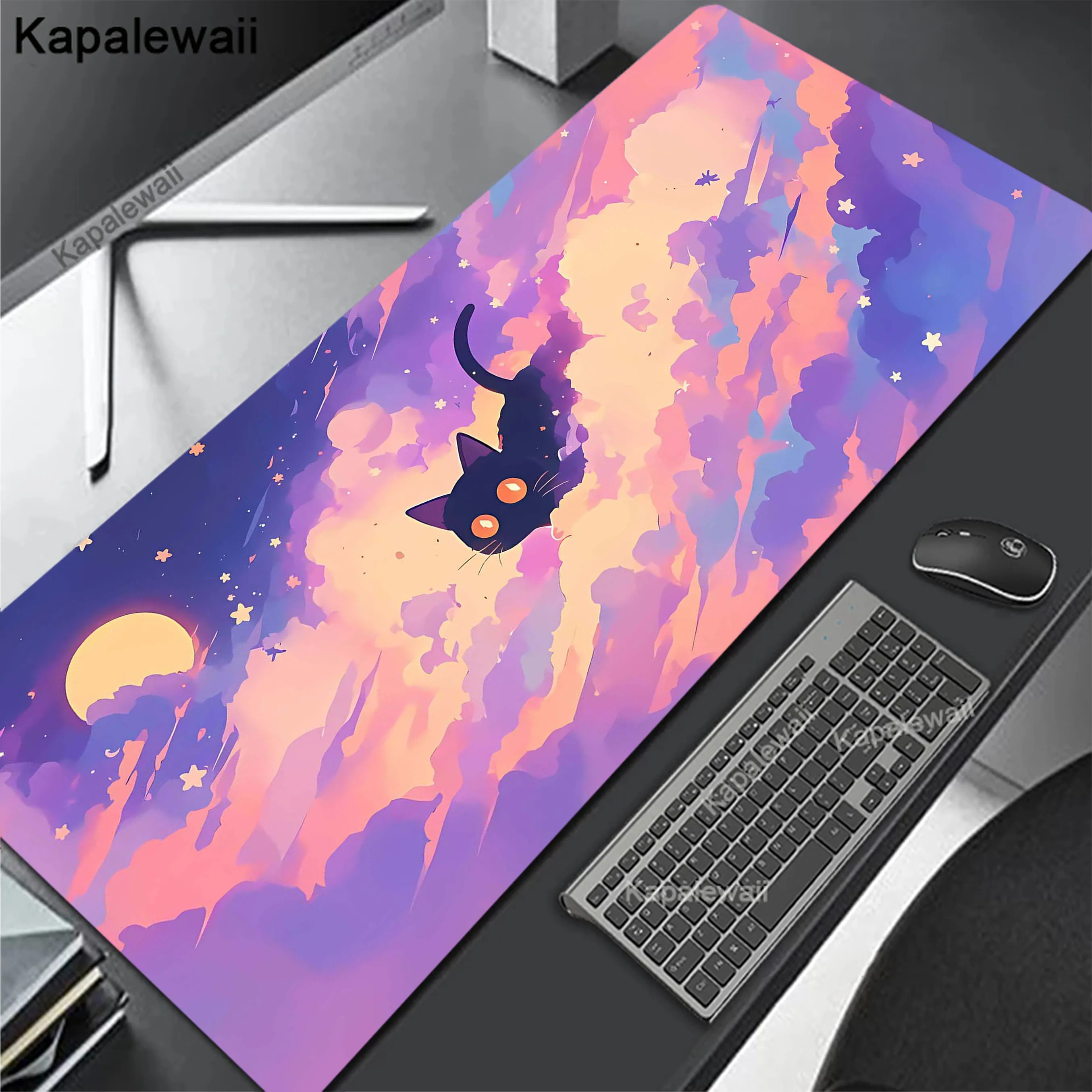 

Cute Kawaii Pink Colours Cat Large Mousepad Game Mouse Pad Gamer Mouse Mat Gaming Accessories Keyboard Pads Speed Desk Mat