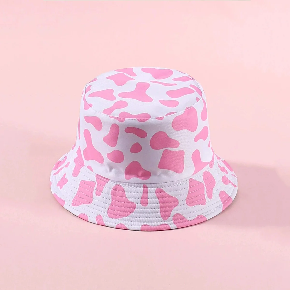 Spring and summer new sunscreen bucket cap female man cartoon print luxury fisherman hat hip-hop party panama hat cute bob hat