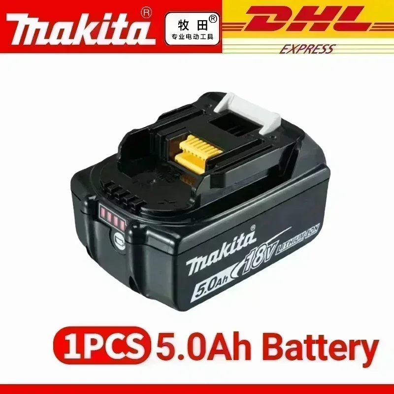 100% originele Makita-batterij, 6.0Ah 18V oplaadbare batterij voor DHP489 DGA404 DDF487 DTD173 DAS180 HR140D Makita 18V elektrisch gereedschap