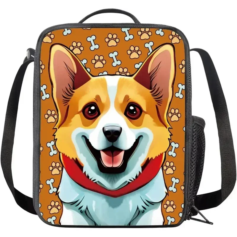 

Animals Cute Dog Bear Bee Bird Durable Insulated Lunch Bag Reusable Cooler Thermal Lunch Box for Women Men Office Work School