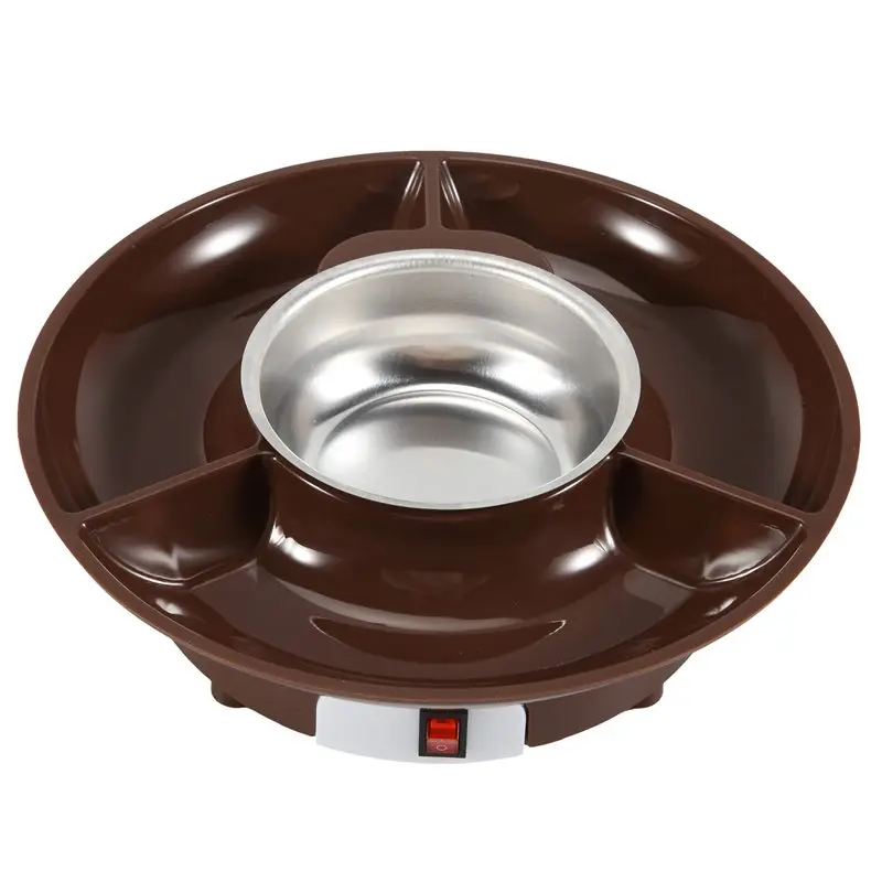 10Oz MINI Electric Chocolate Melting Pot Cute Chocolate Fondue Fountain Warmer Machine For Milk Chocolates Cheese Butter UK Plug