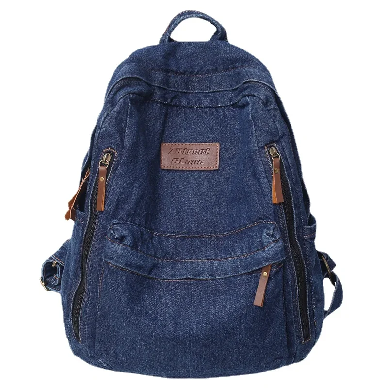 Sacs à dos en denim de haute qualité pour femmes, nouveaux cartables pour femmes, sacs à dos pour ordinateur portable pour jeunes, sac de voyage, printemps 2024