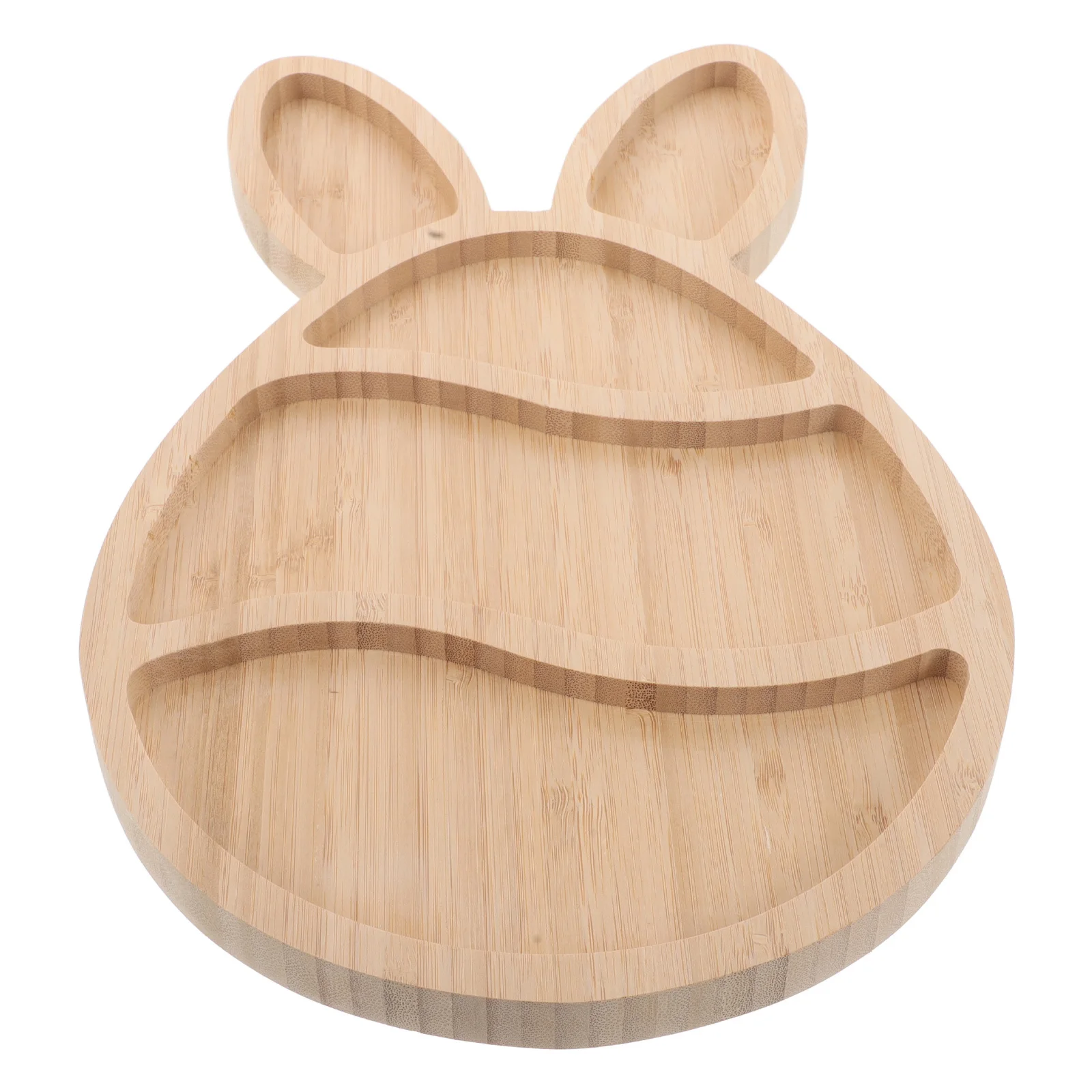 

Christmas Wooden Rabbit Tray Dual Side Cutting Board Serving Tray Divided Snack Candy Cookies Fruit Dried Fruit Organizer