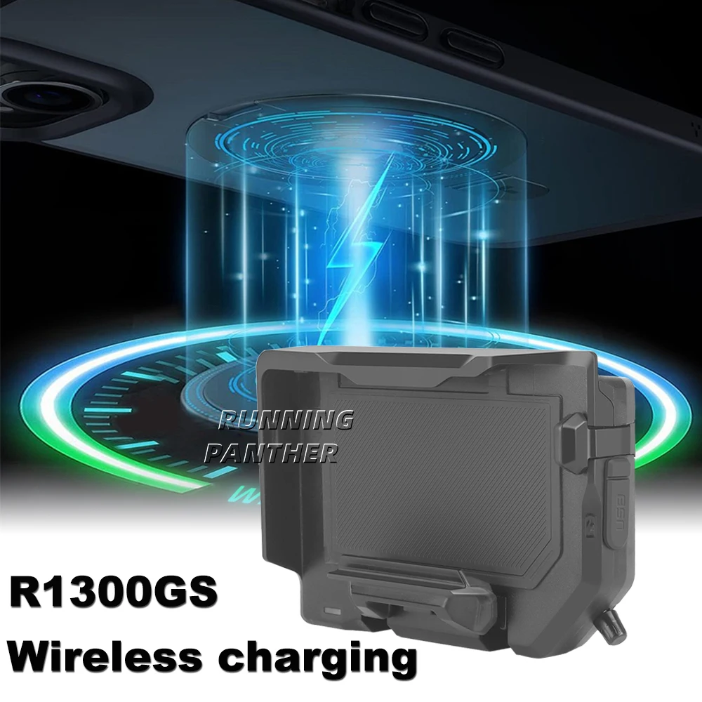 

For BMW R1300GS R1300 GS R 1300 GS r1300gs New Motorcycle Accessories Phone Holder Wireless Charger USB Fast Charging