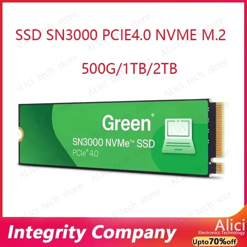 Green SN3000 500GB 1TB 2TB NVMe M.2 SSD PCIe 4.0 2280 5000MB/s SSD for PC Notebook PS5 Laptop Computer Mini