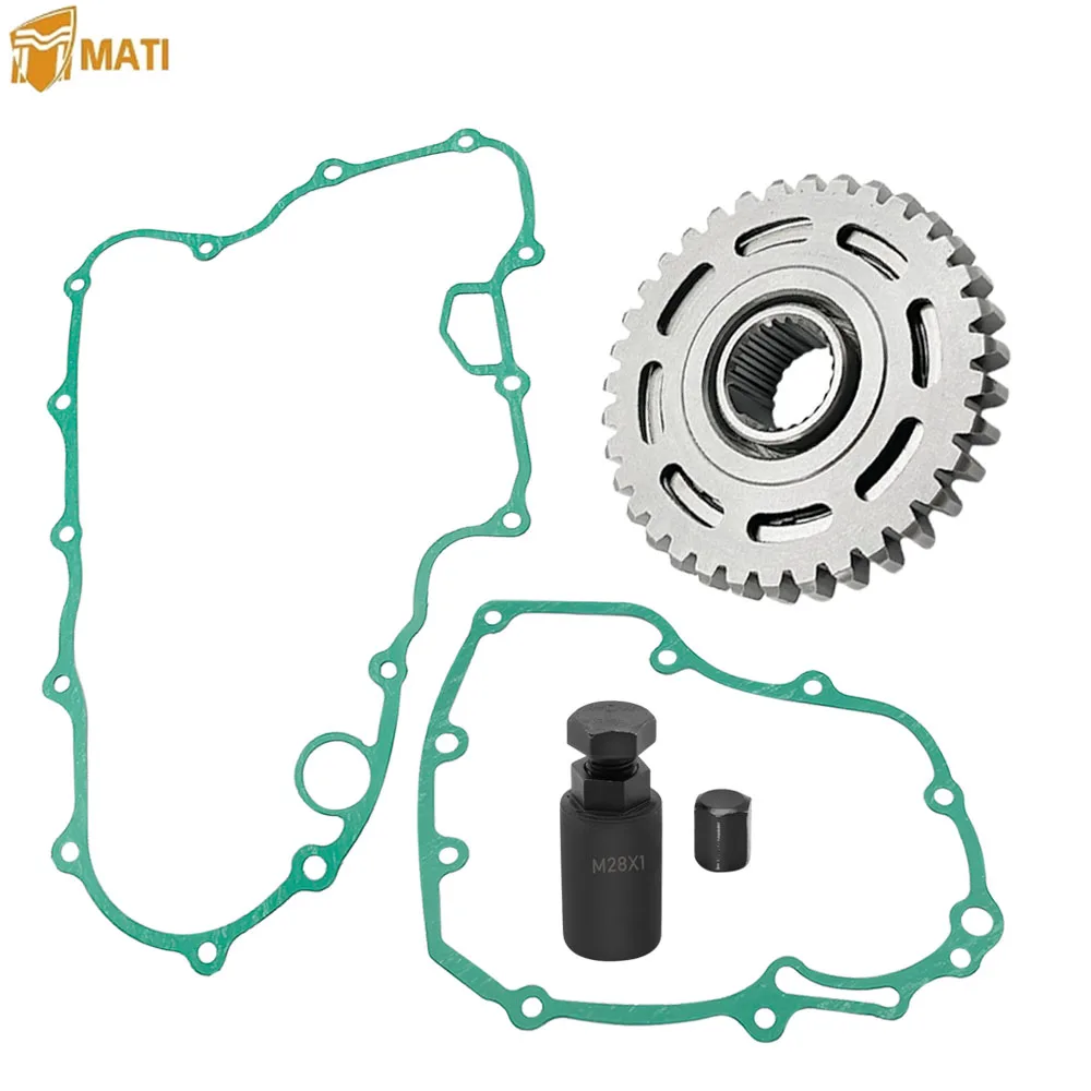 

MATI Starter Starting Clutch One Way Gear Bearing Gasket Flywheel Puller Kit for Honda TRX450ER TRX450 2006-2014