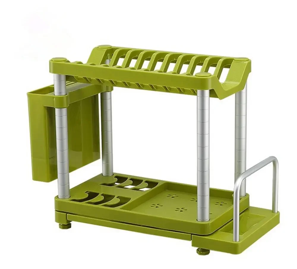 Kiso ABS Plastic Kitchenware Double-layer Storage Holder Household Dish Rack