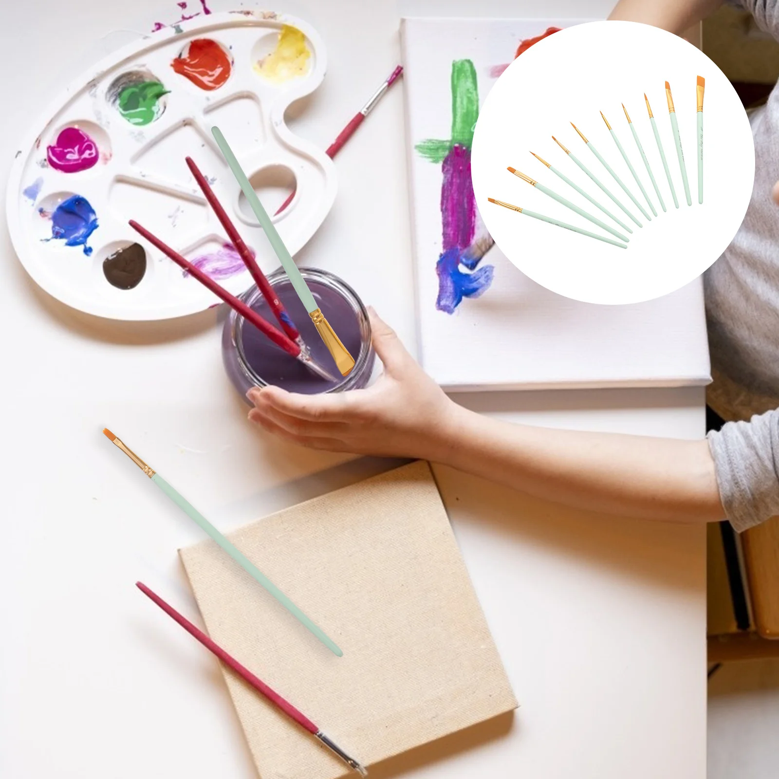 

1 комплект, инструменты для акварельной живописи, нейлоновая щетина, кисти для детей, сделай сам, граффити, акварельная кисть, аксессуар, кисть для рисования