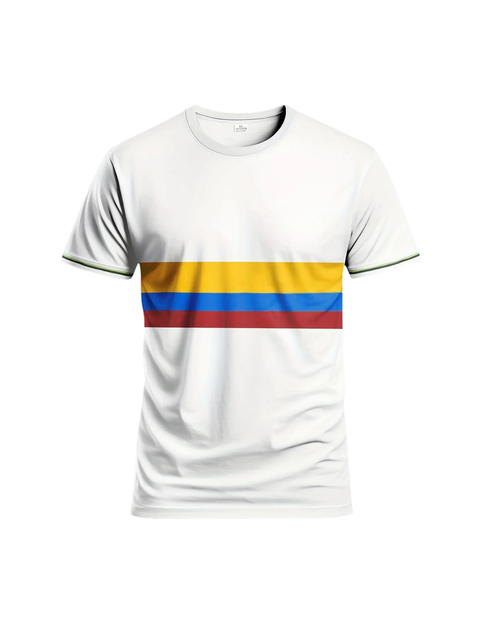 Camiseta deportiva 3D Columbia para hombre, cómoda y transpirable, adecuada para entrenamiento al aire libre y ocio.