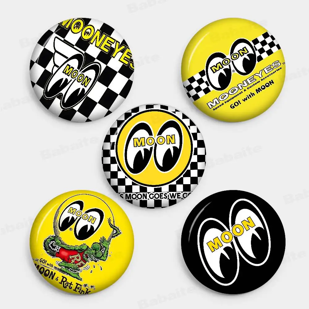 JDM-MOON-EYES Anime Brooches Cute Cartoon  Badge Jacket Jeans Lapel Pin Gift Accessorie