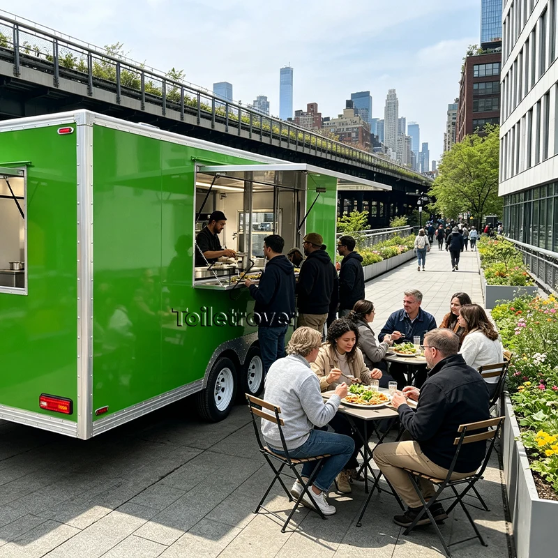 Cheap Food Truck Supplies Fruits Salad Smoothie Food Trailer Ice Cream Fully Loaded Food Trucks for Sale USA