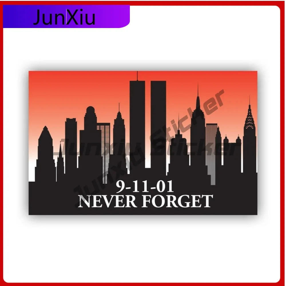 

Red Ny Skyline Waterproof Sun Resistant Racing For Bumper Car Window Motorcycle Easy Apply No Residue Decor Sport Truck Rear