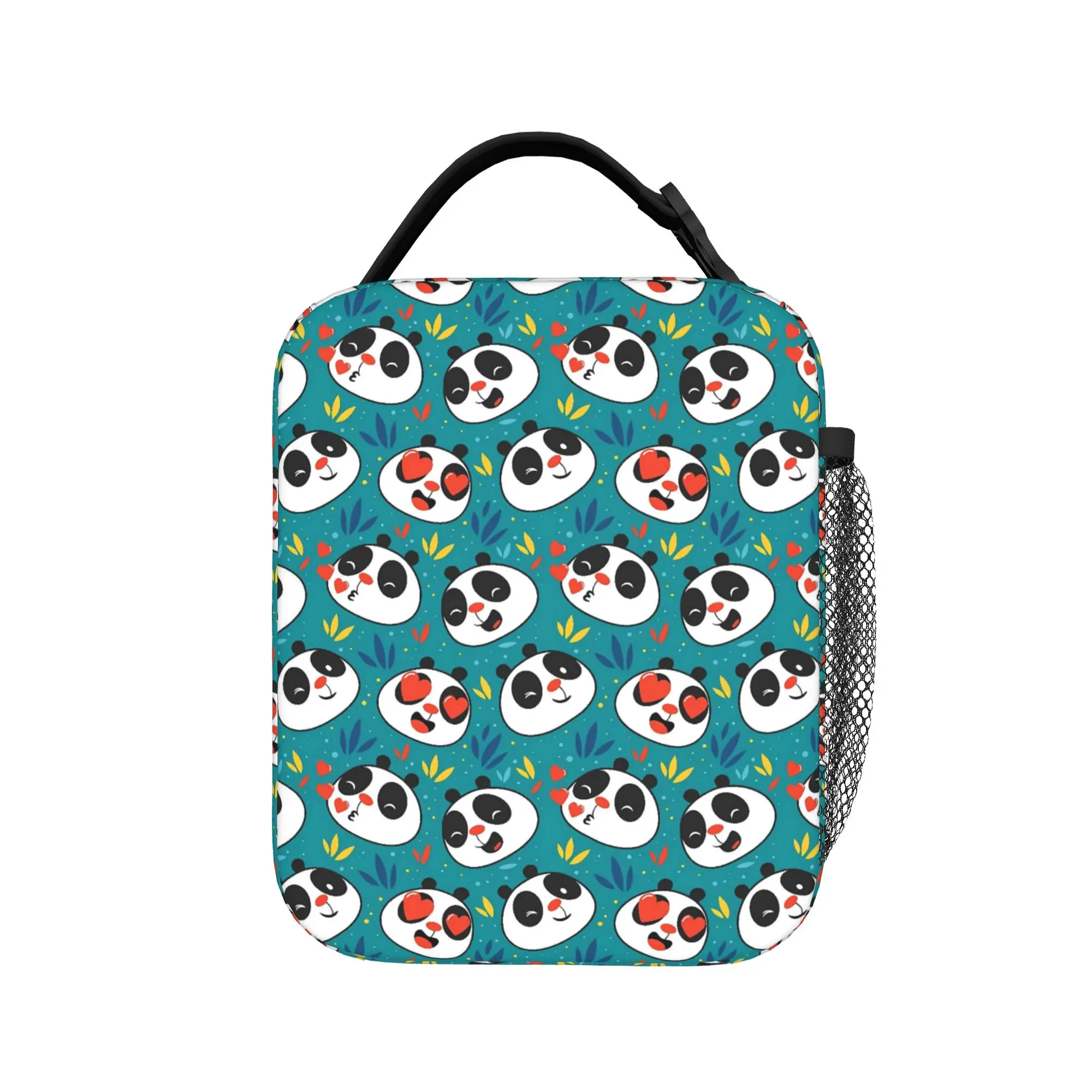 Panda And Bamboo Lunch Bag  Portable Insulated Lunch Box Adult Picnic Print Cooler Bag Kawaii Waterproof Thermal Tote Handbags