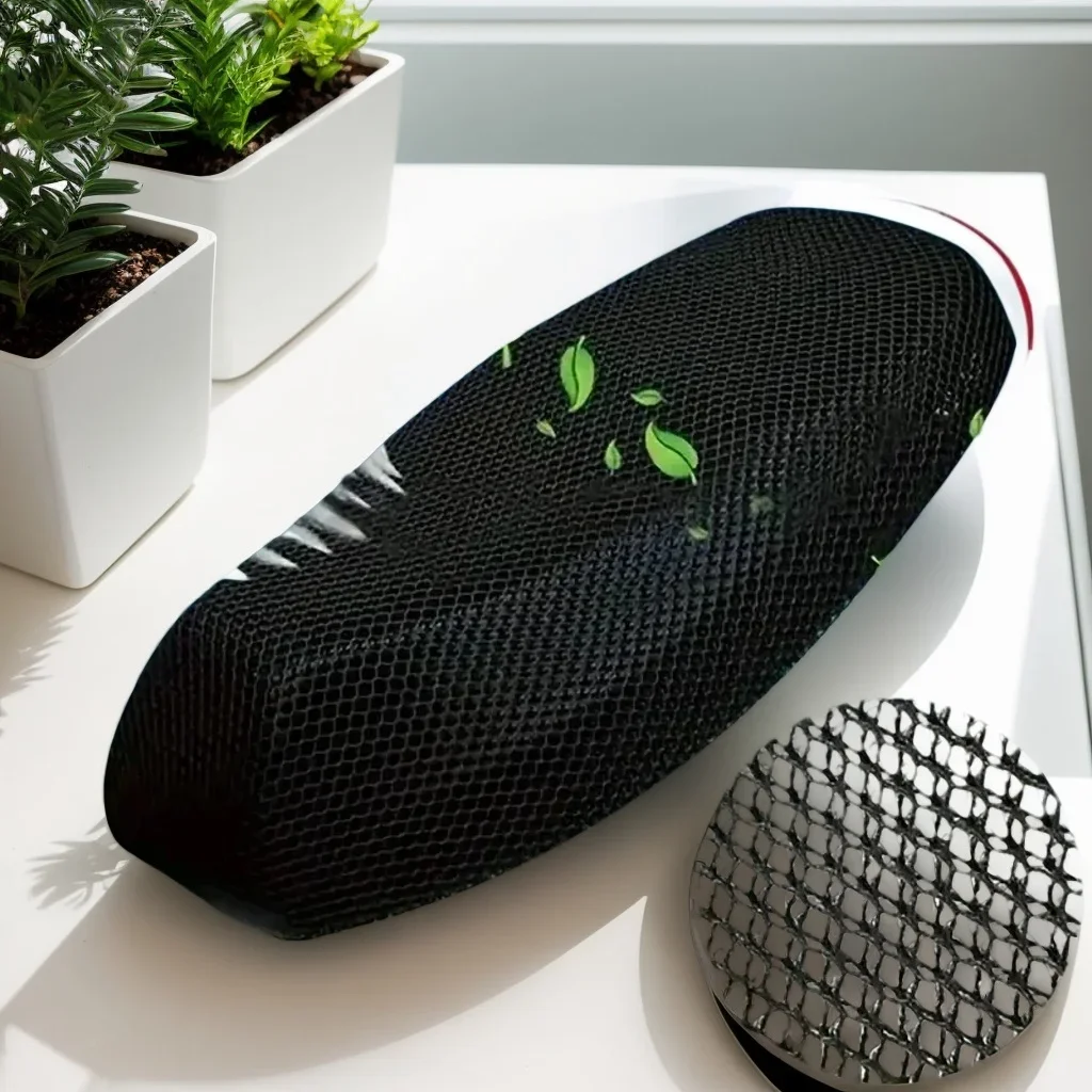 

Thick Breathable Mesh Motorcycle Seat Cover for Scooters with Sun Protection Poly Fabric Seat Cushion