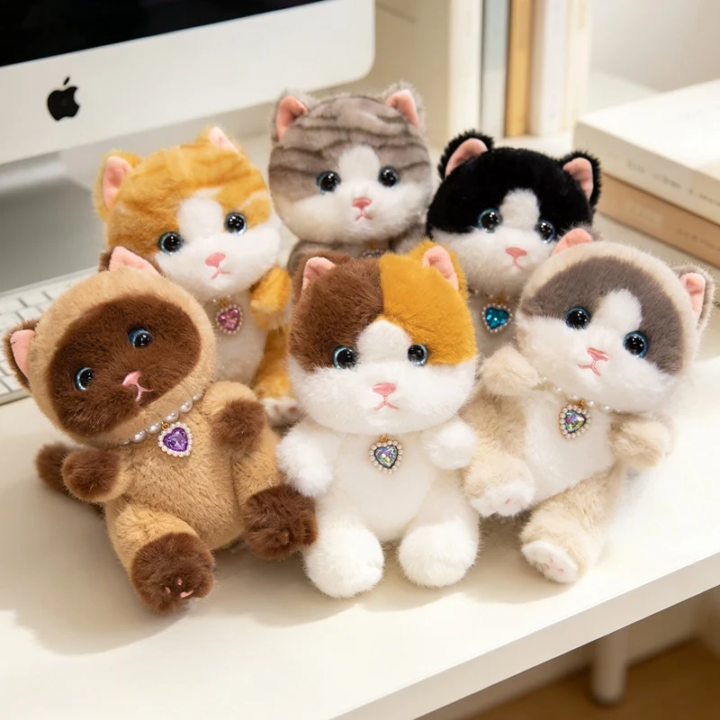 15cm Scented Cat Plush Keychain, Fragrance Kitty Pendant, Soft Plush Bag Charm, Aromatic Stuffed Animal Ornament Gift