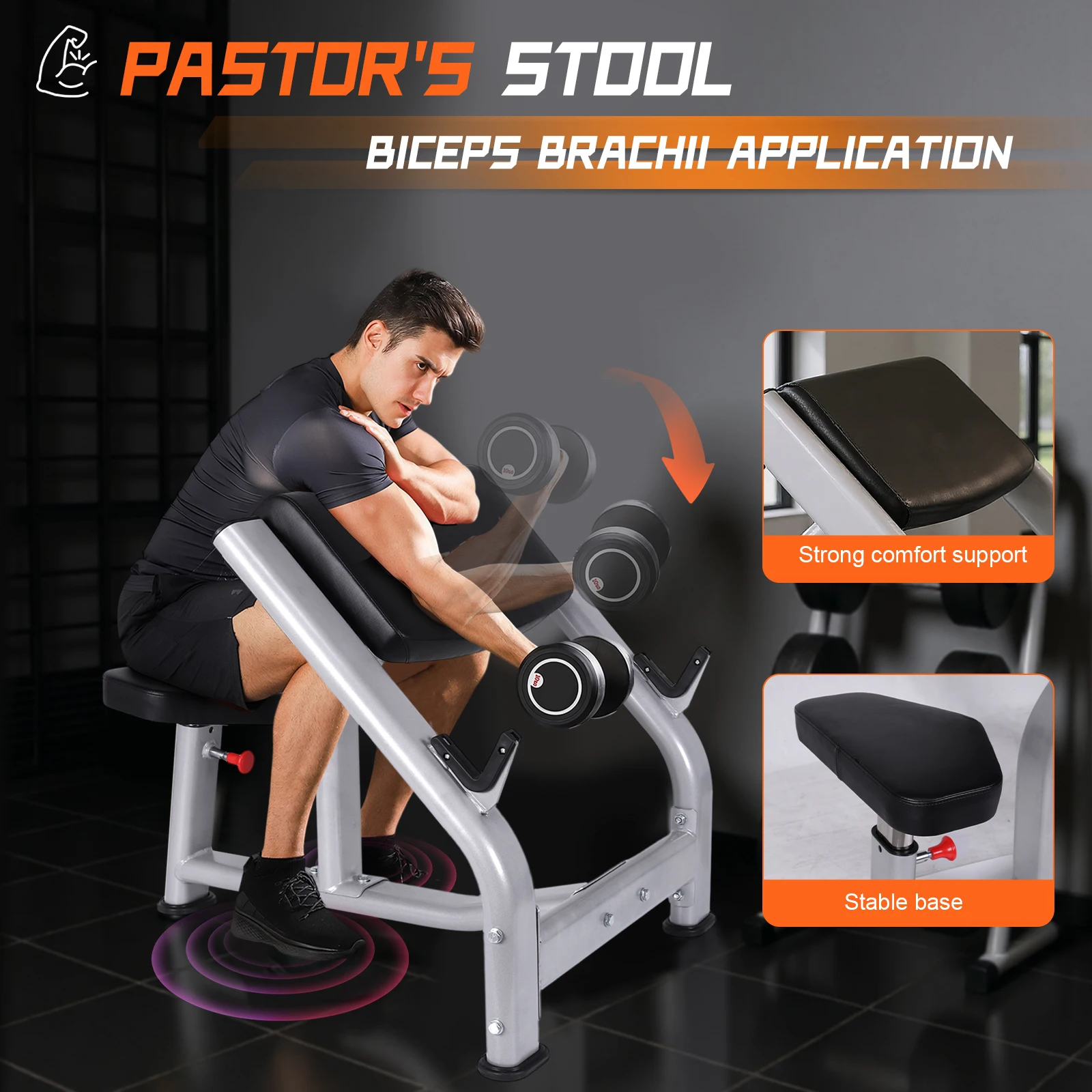 Preacher Curl Weight Bench wit - Home Gym Weight Bench ulasan dan harga