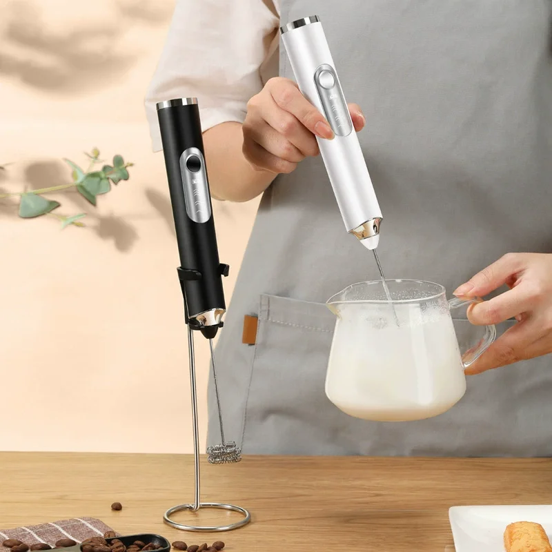

Home Egg Beater Handheld Electric Milk Frother Maker Drink Foamer Mixer Coffee Creamer Whisk Frothy Stirring Kitchen Items