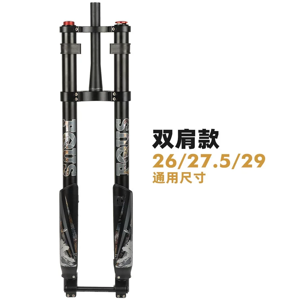 

Передняя вилка горного велосипеда Велосипедная подвеска Воздушная вилка Перевернутая вилка 26-30,5 дюймов * 110 сквозная ось