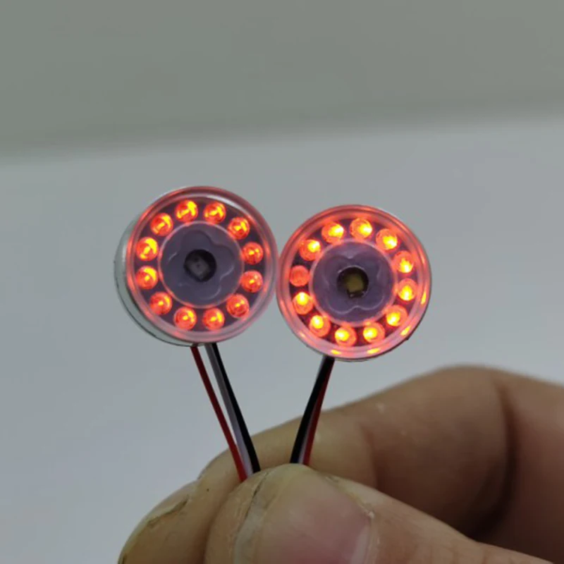 8 Stuks Metalen Achterlichten Angel Eyes Led Lamp Voor 1/14 Tamiya Rc Truck Trailer Kipper Scania 56323 Diy onderdelen