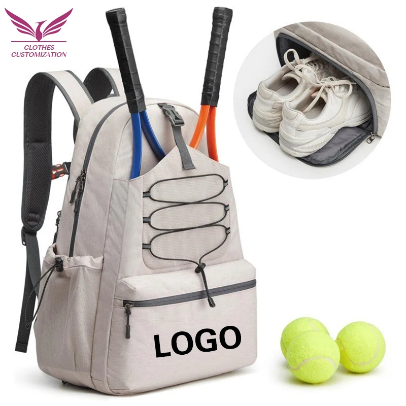 

Tennis Bag Tennis Rackets Bag Custom logo Portable for Tennis Sport Outdoor Sport backpack print name Men Women Holds 4 Rackets