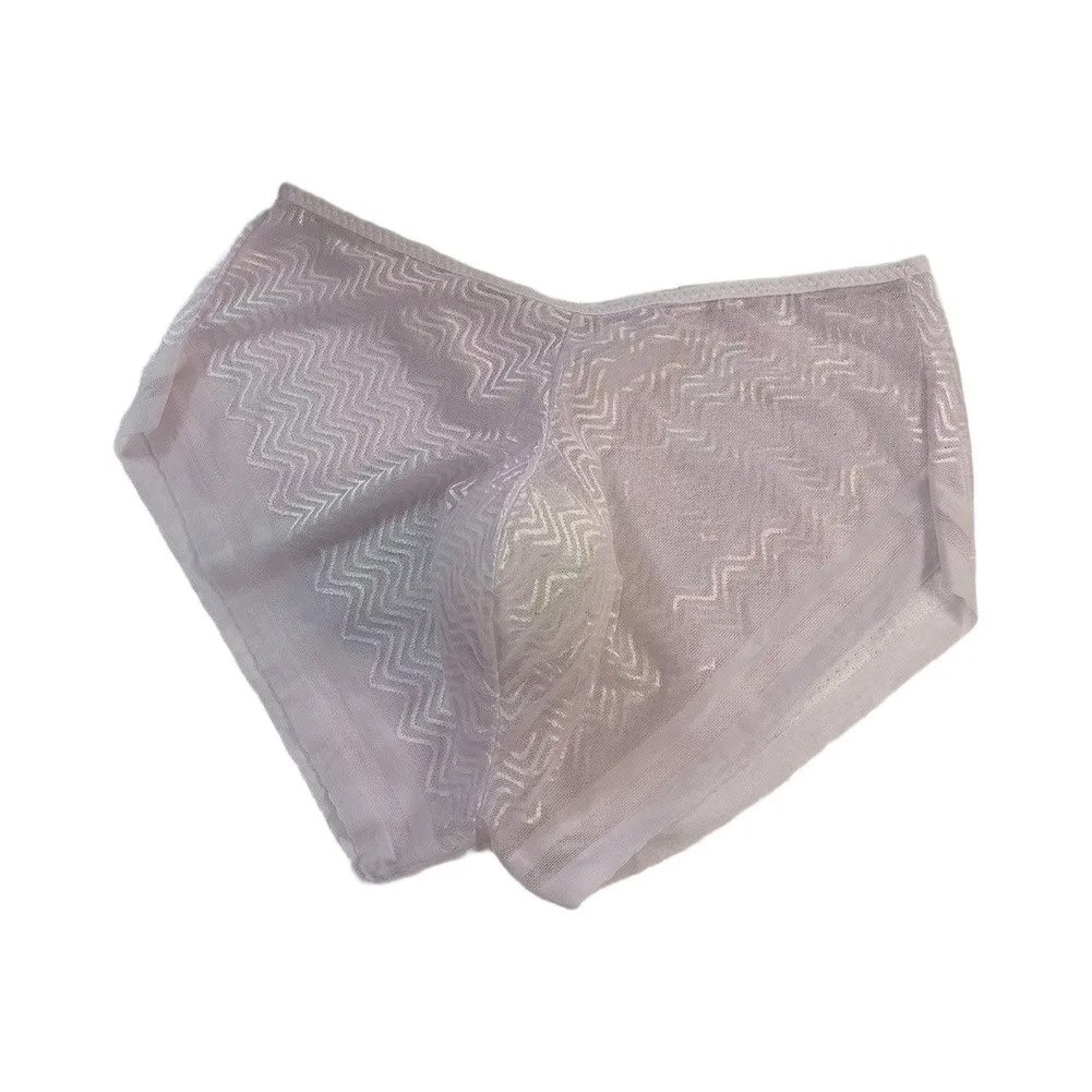 Men Seamless Briefs Underwear Bulge Pouch Solid Color Stretch See‑Through Breathable Lightweight Male Panties For Intimate Daily